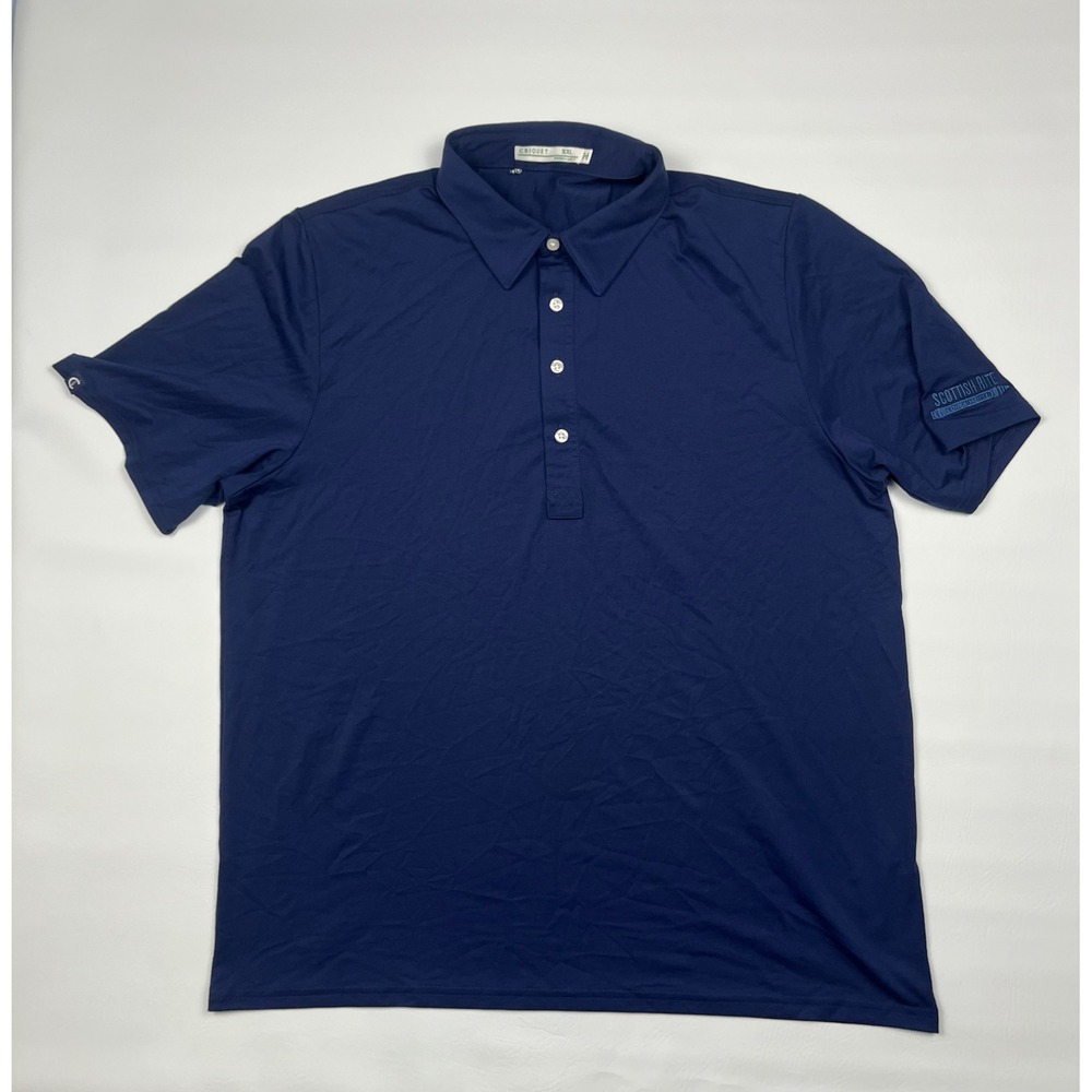 Criquet Performance Range Polo Shirt Mens XXL Navy Blue Golf